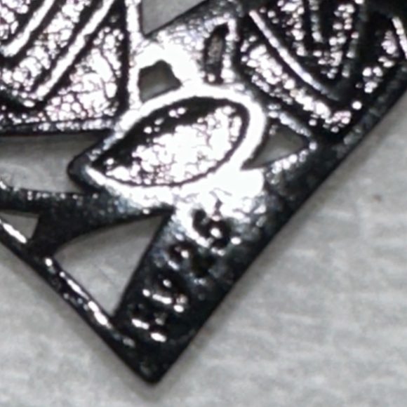 Black Gold/ Rhodium Plated Sterling Silver Beauty & The Beast Eternal Rose Hoops - Picture 2 of 2